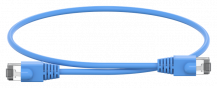 ABB STRIEBEL & JOHN ZLPBL50 Patchleitung RJ45, mit Stecker, blau, Länge: 500mm, 6kV