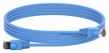 ABB STRIEBEL & JOHN ZLPBL200 Patchleitung RJ45, mit Stecker, blau, Länge: 2000mm, 6kV