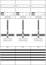 ABB STRIEBEL & JOHN DF37T3 Zählerfeld kpl. 7RE 3Z, vorverdrahtet mit Zählerkreuz, Netzsystem TN-S 5-polig