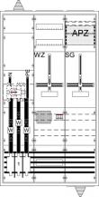 ABB STRIEBEL & JOHN WG39KK41 9RE 3FB, Komplettschrank nach VDE-AR-N 4100:2026-04, In 200 A, DPB