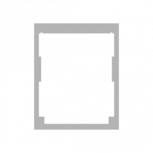 ABB STRIEBEL & JOHN ZH438 Einfachblende NH1, Zubehör CombiLine Innenausbausystem