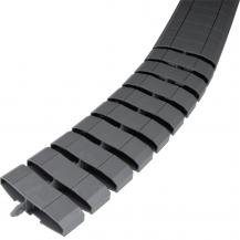 Hager Flachkette starr/flexibel 2 Kammern aus PA 20x83 mm ausgezogene L=1m eisen
