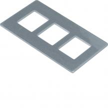 Hager Montageplatte GTVD2/3 3xRJ45 19,3x14,8