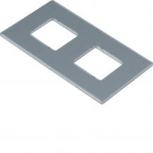 Hager Montageplatte GTVD2/3 2xRJ45 17,2x18,3