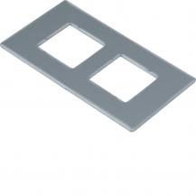 Hager Montageplatte GTVD2/3 2xRJ45 20,1x19,5
