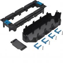 Hager Geräteträger f 4 Rastec 45 Geräte o 3 Tragstegger aus PA zu VQ12VR12/VR10(