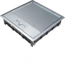 Hager Versorgungseinheit aus Edelstahl Q12 244x244 mm für 12 mm Bodenbelag