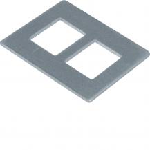 Hager Montageplatte f. Geräteträger GTVD200/300 Datenmodul 2-fach RJ 45 19,3 x 1