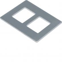 Hager Montageplatte GTVD2/3 2xRJ45 20,1x14,8