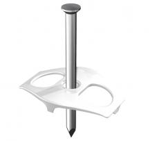 OBO Bettermann Nagel-Fix 1996 60 Doppelclip mit Nagel 3,5 × 60 mm Transparent 2222868   100 Stück
