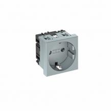 OBO Bettermann 6120018 STD-D0 AL1 Steckdose 0° 1fach Schutzkontakt Aluminium lackiert 16A 250V