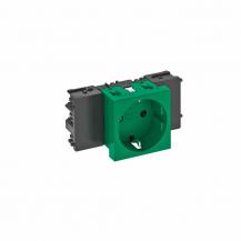 OBO Bettermann 6120346 STD-D0C MZGN1 Steckdose Connect 45 1fach Schutzkontakt minzgrün RAL 6029 16A 250V