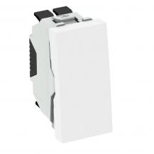 OBO Bettermann 6120960 TA-WB RW0.5 Wechseltaster 1/2 Modul 45 reinweiß RAL 9010 10A 250V