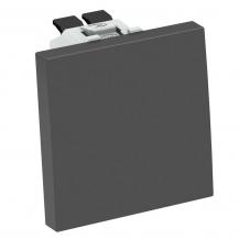 OBO Bettermann 6120968 TA-WB SWGR1 Wechseltaster 1fach Modul 45 schwarzgrau RAL 7021 10A 250V