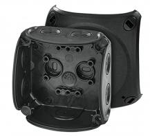 Hensel Kabelabzweigkasten DK 0200 B 93x93x62 mm IP66 schwarz ohne Klemmen