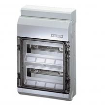 Hensel KV 9224 Z Aufputz-Sicherungskasten 2x12 TE IP65 grau