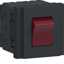 Hager Std 45x45 Schalter EIN/AUS 16A m\LED gs
