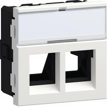 Hager Montageset 2xRJ45 Typ 01 45x45 vw
