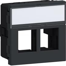 Hager Montageset 2xMedia Typ 01 45x45 gs