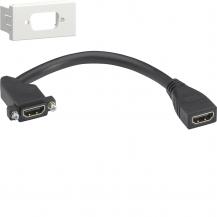 Hager Anschlussset HDMI 45x22.5 vw