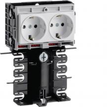 Hager Gerätetr-Techteil 2 STD SL 20x115 vweiß