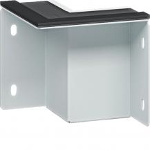 Hager Wandanschlußstück 2-seitig 60x60 mm weiß pulverbeschichtet für Brandschutz