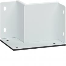 Hager Wandanschlußstück 2-seitig 60x100 mm weiß pulverbeschichtet für Brandschut