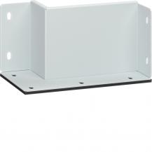 Hager Wandanschlußstück 2-seitig 60x150 mm weiß pulverbeschichtet für Brandschut