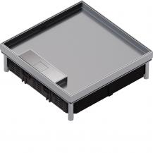 Hager Nivellierbare Edelstahlkassette Q12, Leitungsauslass 12x45 Module, Belag T
