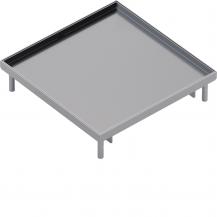 Hager Edelstahlkassette Q16 blind Belag T=15mm
