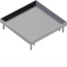 Hager Edelstahlkassette Q16 blind Belag T=25mm