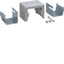 Hager Halter Set Stahl DABA 50x80mm waluminium
