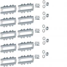 Hager Kupplung im Set aus Stahl zu LFS 20x20mm