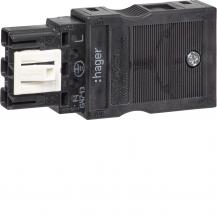 Hager Ausgangsstecker Wago 3-polig für starre und feindrahtige Leiter 1,5-2,5 mm