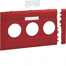 Hager Blende 3-f. STD BRA/H/S 120mm beschr rot