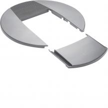 Hager Rosette halogenfrei DA200 lichtgrau