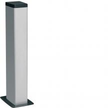 Hager Bodenanschlusssäule 2-seitig frontrastender Einbau Alu DAP Länge 0,65m elo