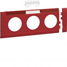 Hager Blende 3-fach STD OT 80mm beschr rot