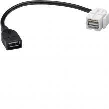Hager Keystone Einsatz USB2 Typ A