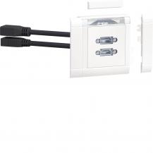 Hager Anschlussset DisplayPort+HDMI front vw