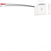Hager Anschlussset Klinke3,5-<gt/>2xRCA front vw