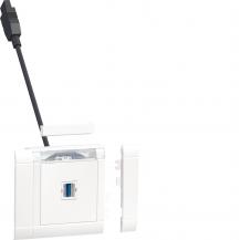 Hager Anschlussset USB3 Typ A front vw