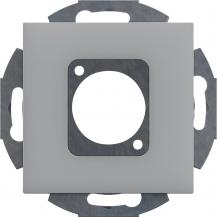 Hager Montagerahmen für 1 Multimedia Typ31 alu