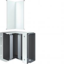Hager Inneneck FWK-Plus 100x250 mm weiß pulverbeschichtet für Brandschutzkanal