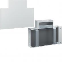 Hager T-Stück FWK-Plus 100x250 mm weiß pulverbeschichtet für Brandschutzkanal
