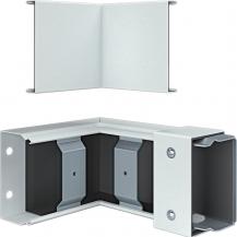 Hager Inneneck FWK-Plus 60x100 mm weiß pulverbeschichtet für Brandschutzkanal
