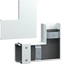 Hager Flachwinkel FWK-Plus 60x100 mm weiß pulverbeschichtet für Brandschutzkanal
