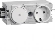 Hager Steckdose+Schalter Wago C-Profil vw