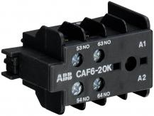 ABB CAF6-20K Hilfskontaktblock 2S/0Ö, für K6, KC6 Kleinhilfsschütze Schraubanschluss, frontseitig anbaubar,