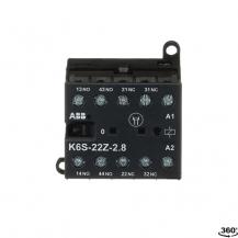 ABB K6S-22Z-2.8-72 Kleinhilfsschütz, 17-32 V DC, 2,8 W